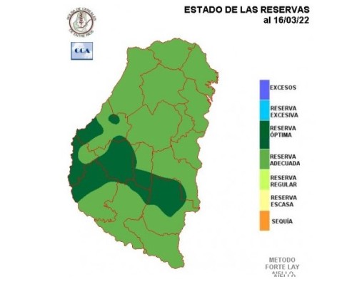 Son adecuadas las reservas de humedad en los suelos entrerrianos