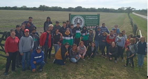 Docentes y estudiantes recorrieron un área natural protegida del Espinal entrerriano