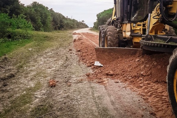 Trabajos en la ruta provincia Nº 37